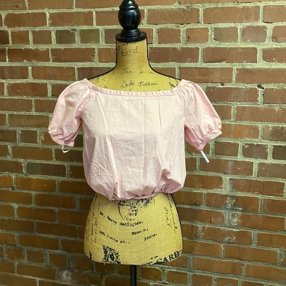 𝅺(1099) CUTE pink Madewell crop size XXS - Picture 1 of 5